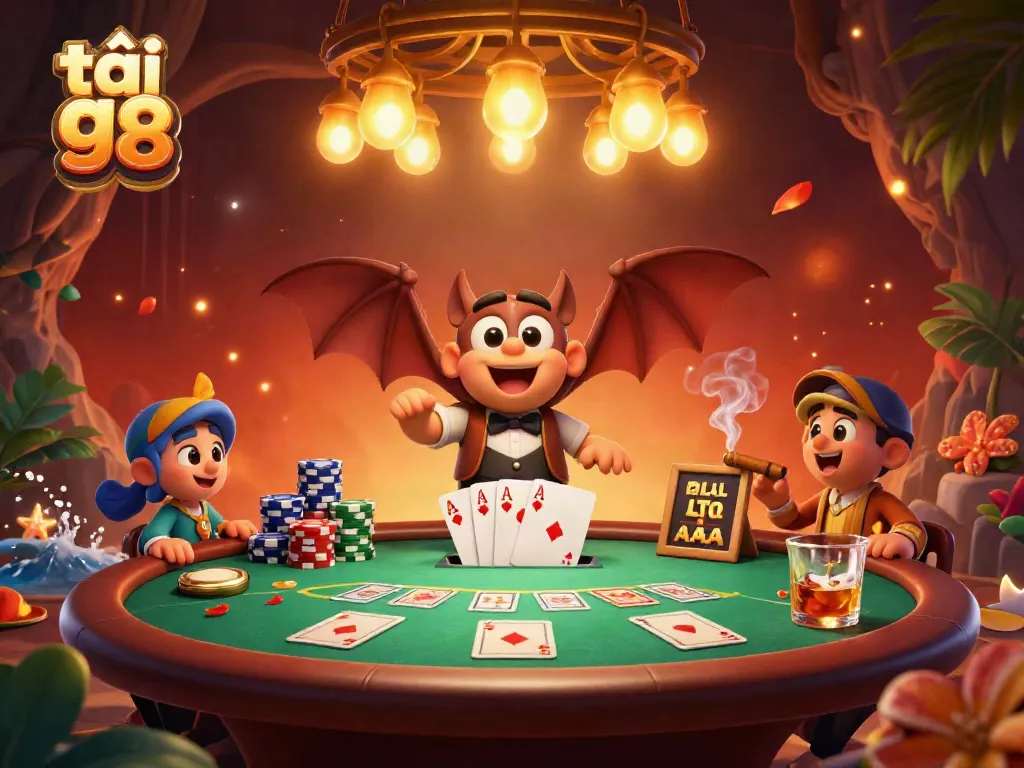Experience vibrant gameplay and excitement in the cave casino as you tải go 88 with interactive elements and glowing characters.