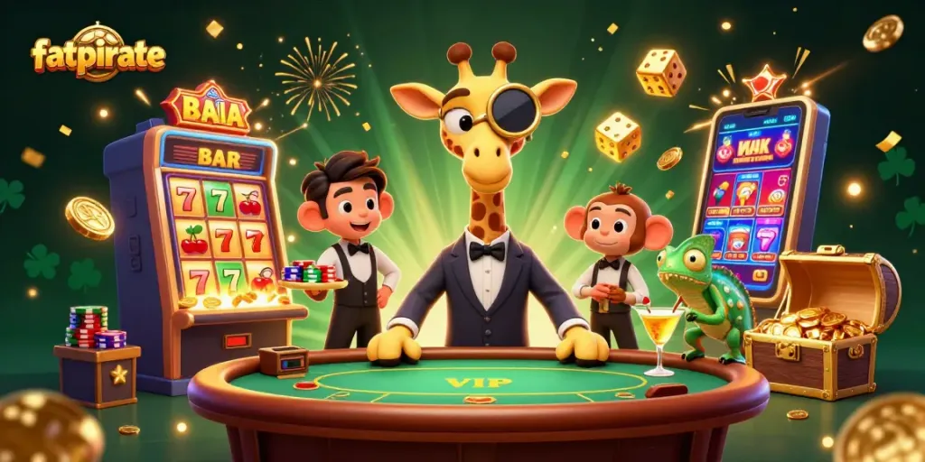 Experience thrilling action at fatpirate casino with vibrant characters and dynamic gaming elements.