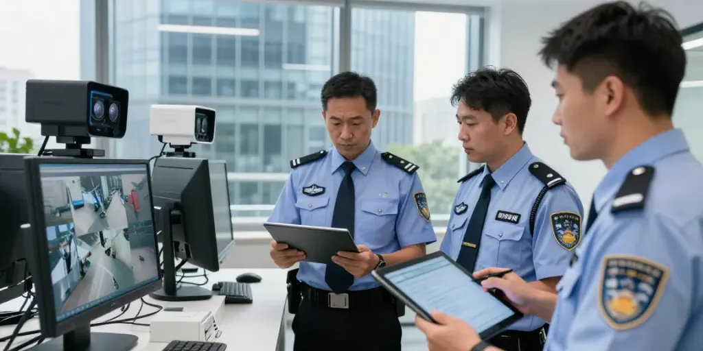 Corporate Security team conducting a thorough assessment in a trusted local business environment.
