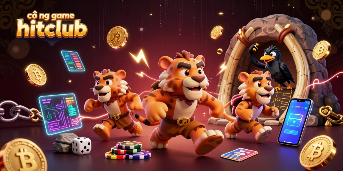 Engage in thrilling gameplay at cổng game hitclub with dynamic 3D illustrations showcasing prehistoric casino action.